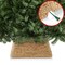 Casafield 22-Inch Christmas Tree Collar, Water Hyacinth Woven Tree Square Base Cover with Cord Cut Out,